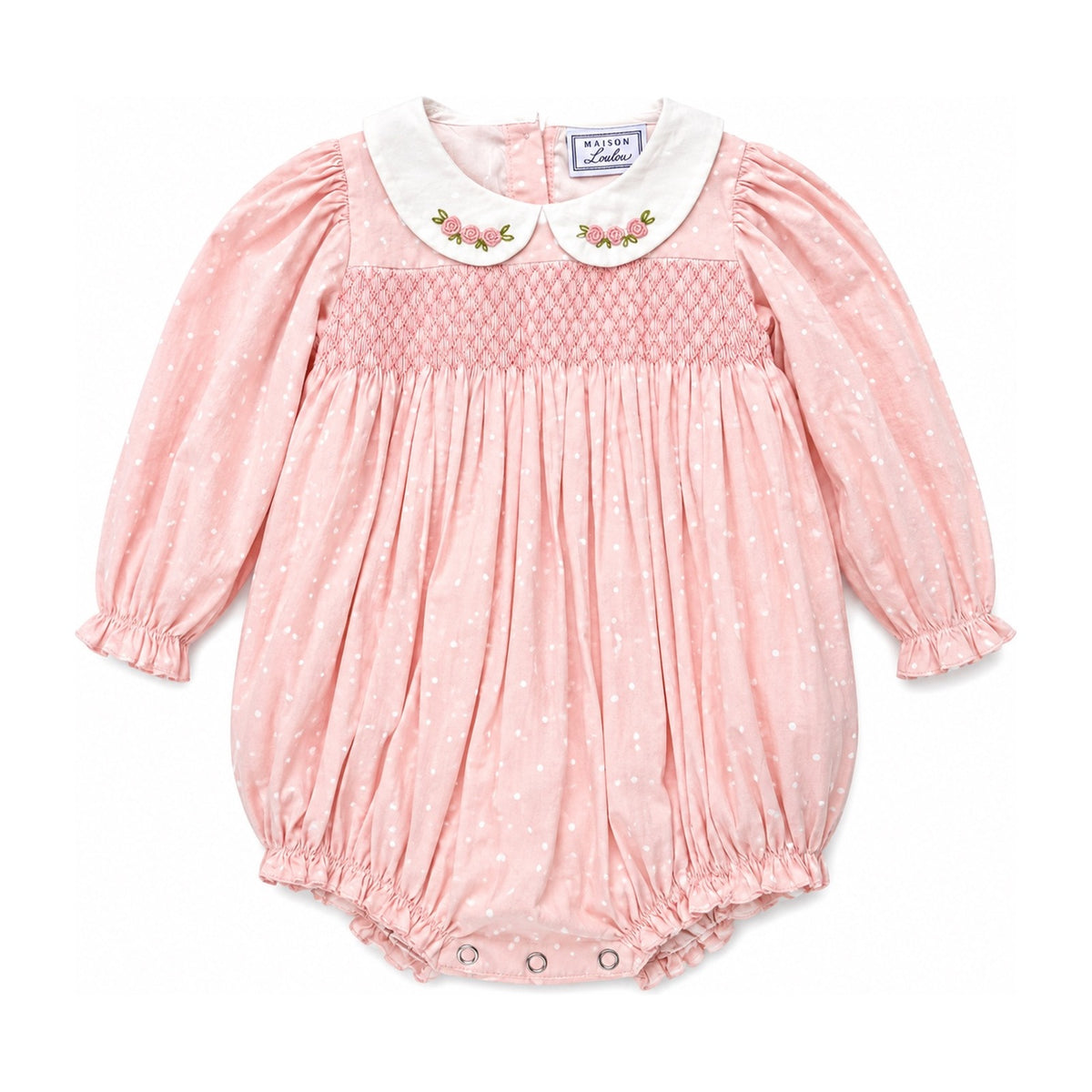 Little Dot Heirloom Long Sleeve Romper