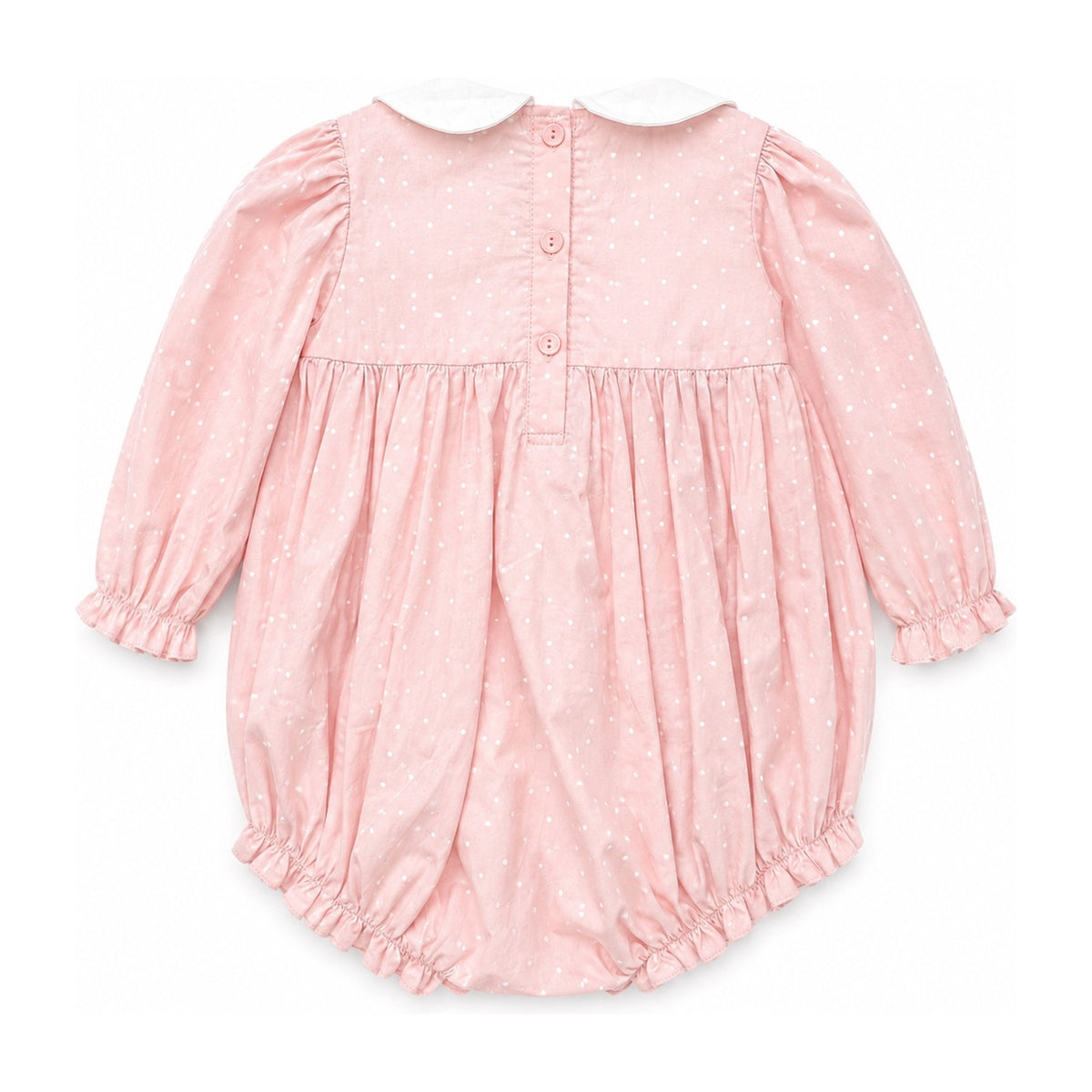 Little Dot Heirloom Long Sleeve Romper