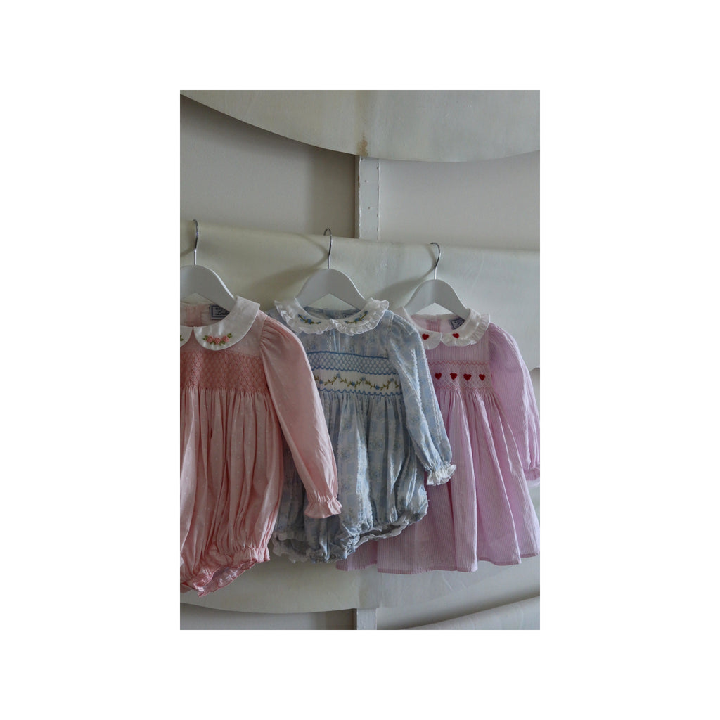 Bluebird Heirloom Smocked Romper