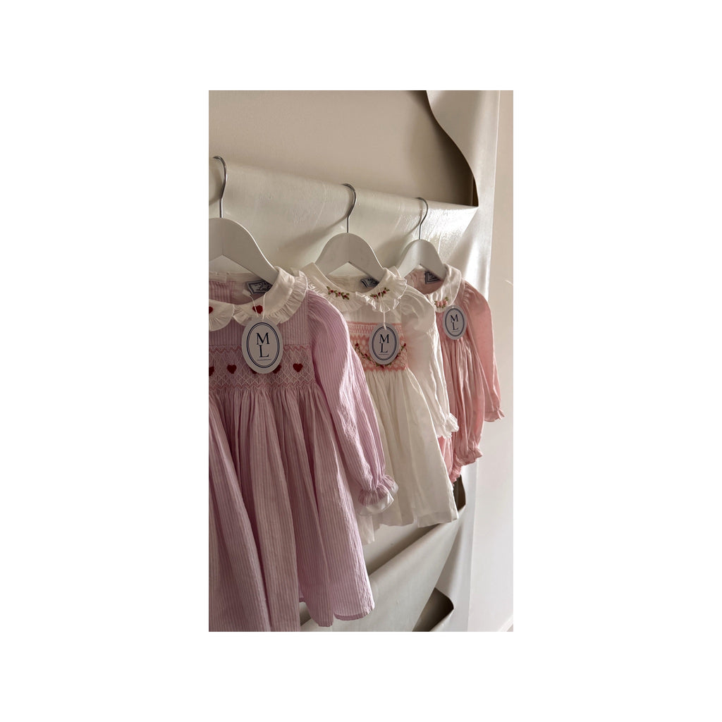 Queen of Hearts Heirloom Smocked Dress