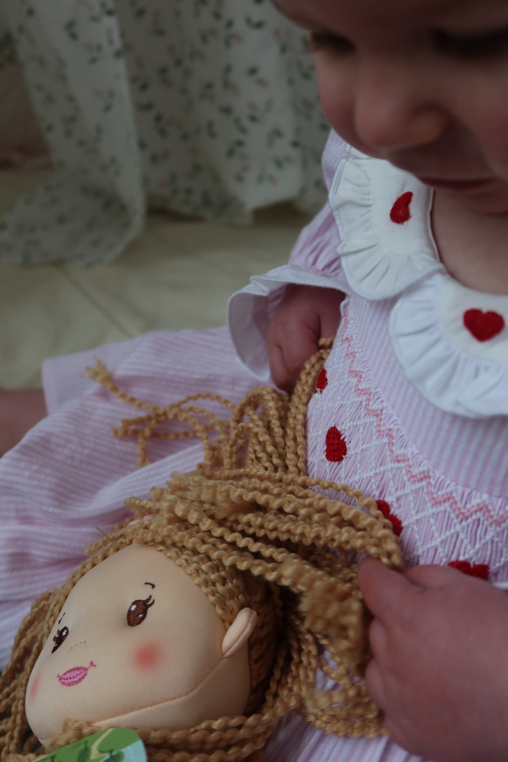 Queen of Hearts Heirloom Smocked Dress