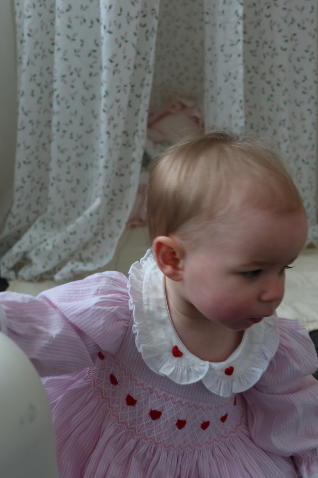 Queen of Hearts Heirloom Smocked Dress