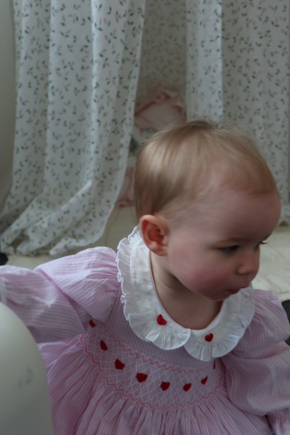 Queen of Hearts Heirloom Smocked Dress